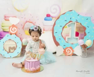 Cake-Smash Baby Photoshoot Dwarka Delhi Gurgaon