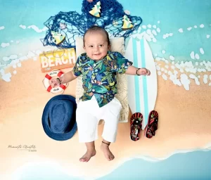 Infant Baby Photoshoot Beach Theme