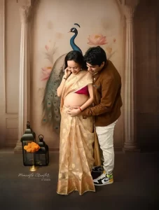 Maternity Couple shoot Ethenic attire