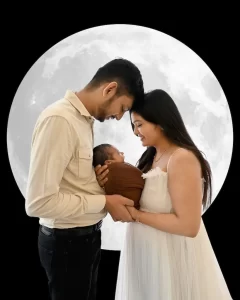 Neborn Baby with Mom And Dad