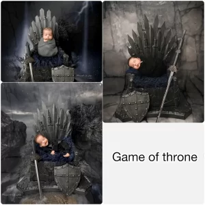 Newborn Photoshoot - Game of Thrones Theme