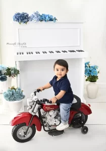 Bike Rider Baby Boy Photoshoot