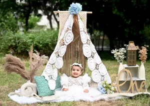 1 Year Baby Outdoor Photoshoot
