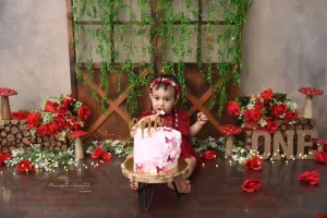 Baby Girl Prebirthday Cake Smash Session3