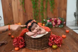 Newborn Baby Photoshoot Picture - Before Editing
