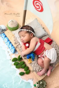 newborn-baby-photoshoot-gurgaon-moana-aerial-closeup-raft-shell-headband-47